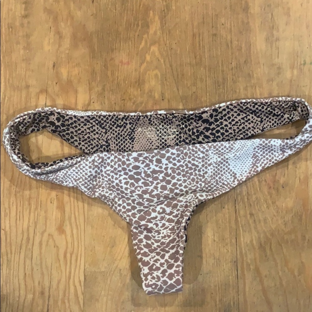 Acacia swimwear hookipa bottom in mud snake